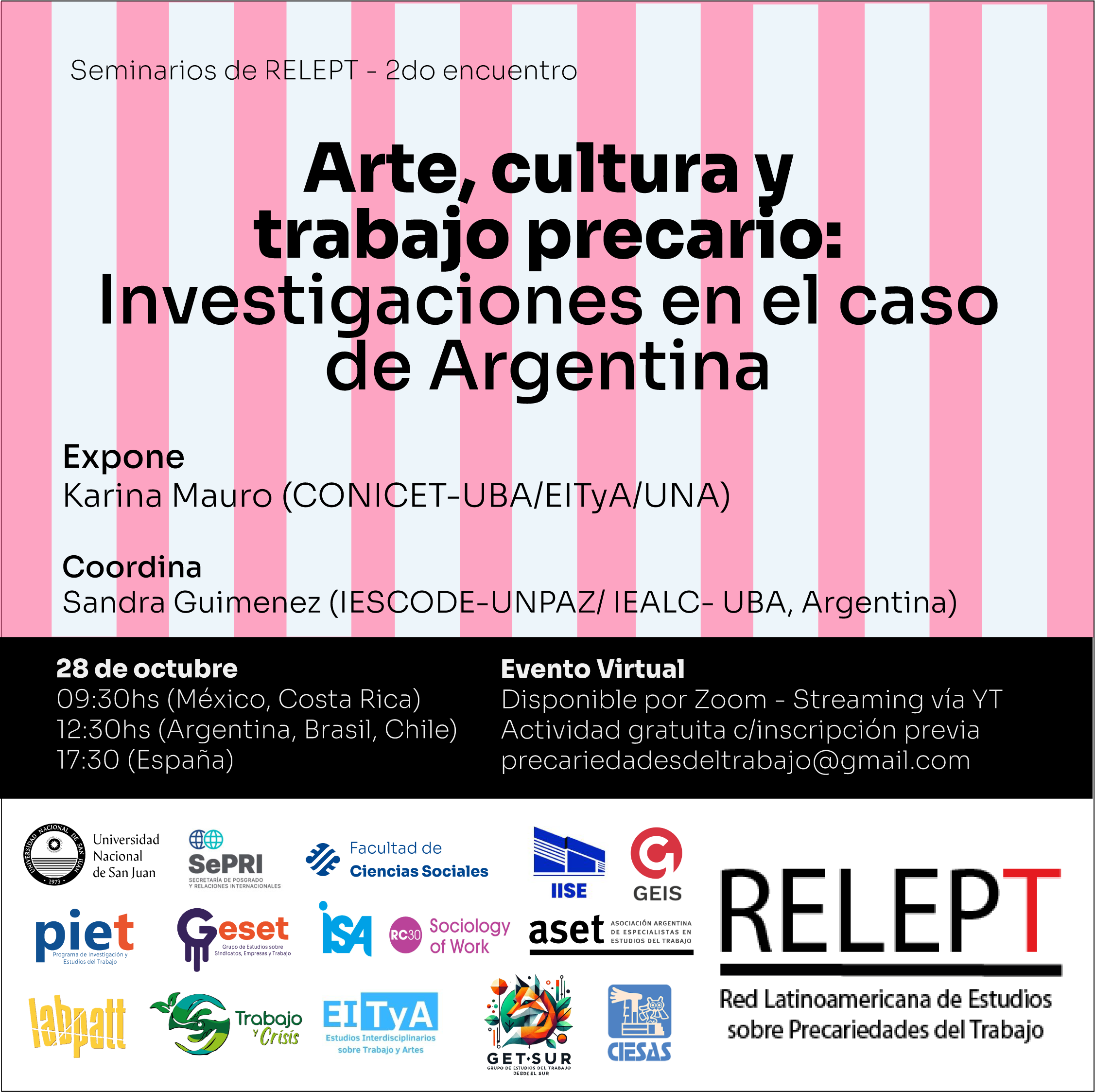 Expos: Arte, cultura y trabajo precario: Investigaciones en el caso de Argentina